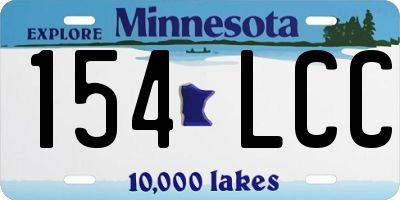 MN license plate 154LCC