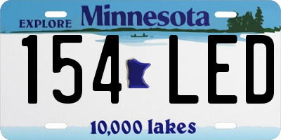 MN license plate 154LED