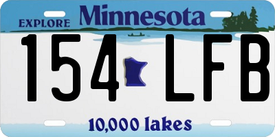 MN license plate 154LFB