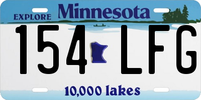MN license plate 154LFG