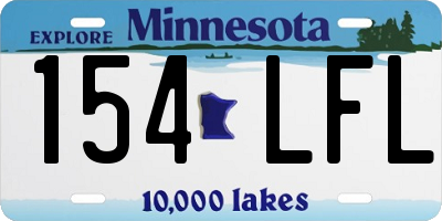 MN license plate 154LFL