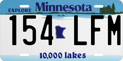 MN license plate 154LFM