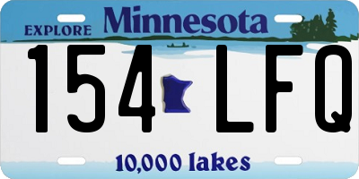 MN license plate 154LFQ