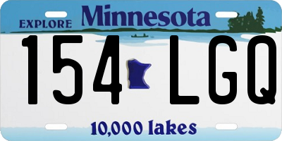 MN license plate 154LGQ