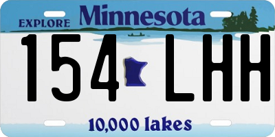MN license plate 154LHH