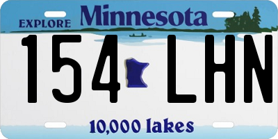 MN license plate 154LHN