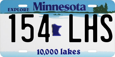 MN license plate 154LHS