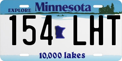 MN license plate 154LHT