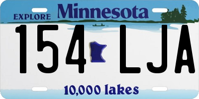 MN license plate 154LJA