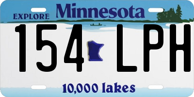 MN license plate 154LPH