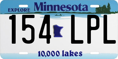 MN license plate 154LPL