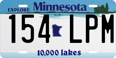 MN license plate 154LPM