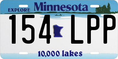MN license plate 154LPP