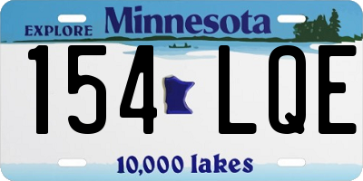 MN license plate 154LQE