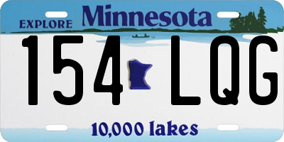 MN license plate 154LQG