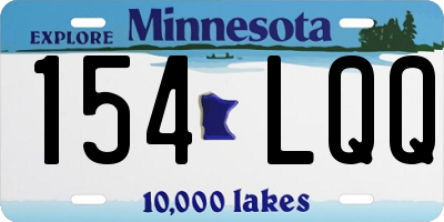 MN license plate 154LQQ