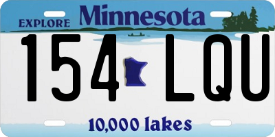 MN license plate 154LQU