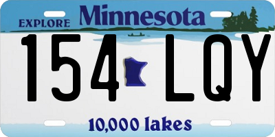 MN license plate 154LQY