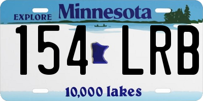 MN license plate 154LRB