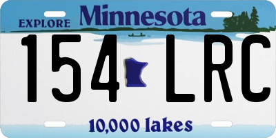 MN license plate 154LRC