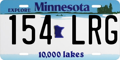 MN license plate 154LRG
