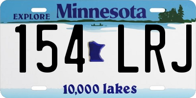 MN license plate 154LRJ