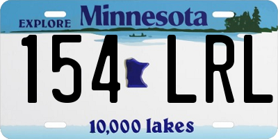 MN license plate 154LRL