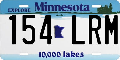 MN license plate 154LRM