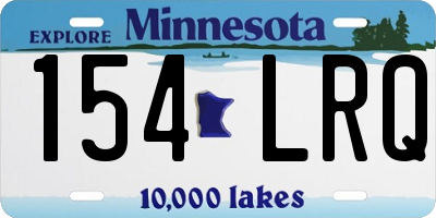 MN license plate 154LRQ