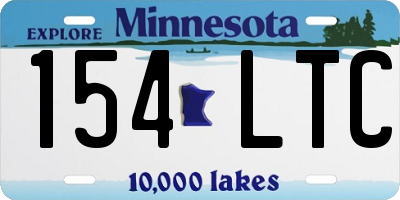 MN license plate 154LTC