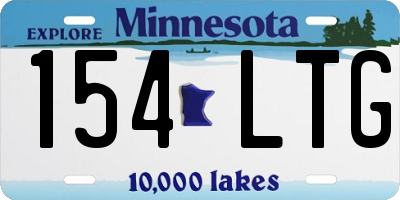 MN license plate 154LTG