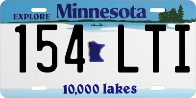 MN license plate 154LTI
