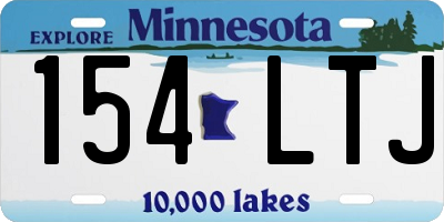 MN license plate 154LTJ