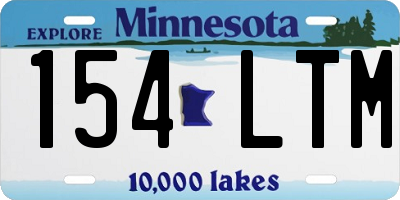 MN license plate 154LTM