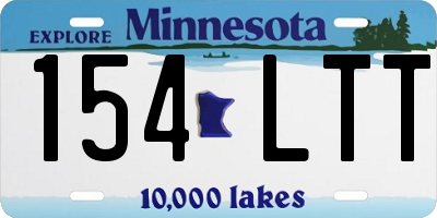 MN license plate 154LTT