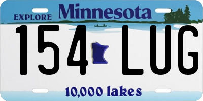 MN license plate 154LUG