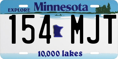 MN license plate 154MJT