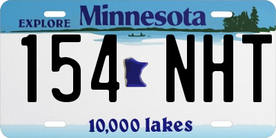 MN license plate 154NHT