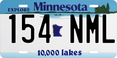 MN license plate 154NML