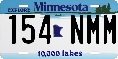 MN license plate 154NMM