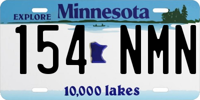 MN license plate 154NMN