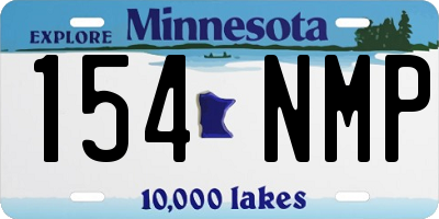 MN license plate 154NMP