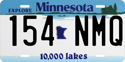 MN license plate 154NMQ