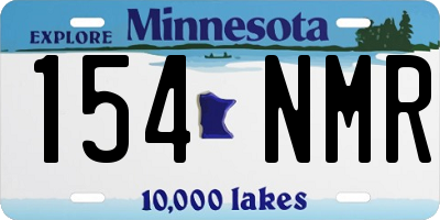MN license plate 154NMR