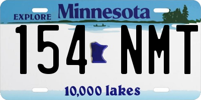 MN license plate 154NMT