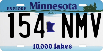 MN license plate 154NMV
