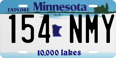 MN license plate 154NMY