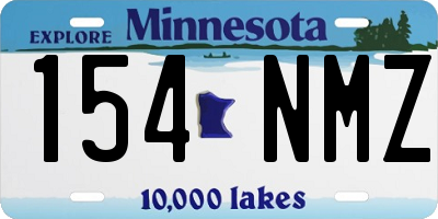 MN license plate 154NMZ