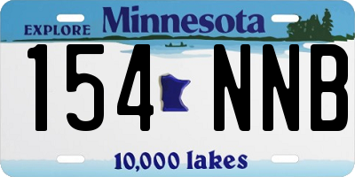 MN license plate 154NNB