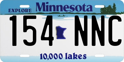 MN license plate 154NNC